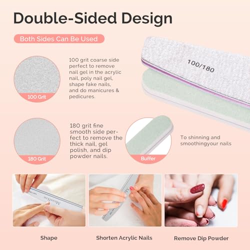 MelodySusie 14PCS Manicure Tools Kit Nail Care Set | Nail File,Cuticle Trimmer and Pusher,Mini Sandpaper,Nail Brush and Cuticle Oil 25ML - size: 14Pcs Milk & Honey