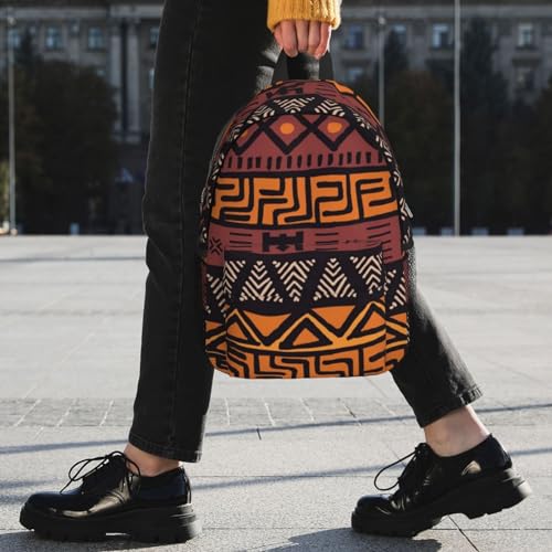 African Tribes Laptop Backpack African Art Backpack Bag With Adjustable Shoulder Straps - color: African Tribe _I1000