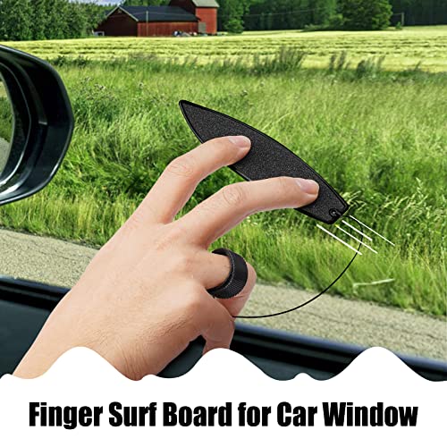 4 Pack Finger Surfboard for Car Ride - 1.4" x 4.5" Pro Air Fingerboard, Fun Keepsake Toy Gifts for Teens, Ideal Birthday & Travel Stocking St - color: Blue Black Yellow and Red