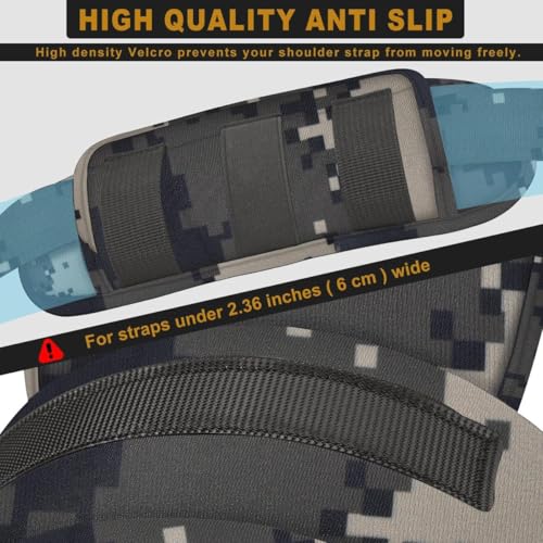 ZINMARK Tactical Shoulder Pad with Ultra-Thick Cushion for Vest Shoulder Straps and Backpacks, Comfort and Breathable,(1PCS-Camouflage-gray) - color: Camouflage-gray
