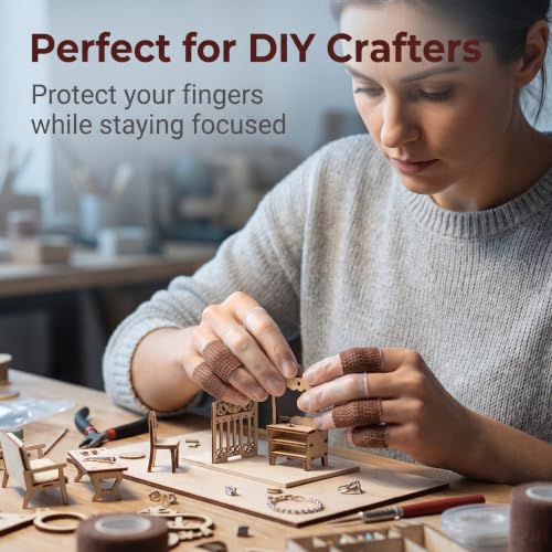 3PCS Waterproof Finger Protector& bangdage, Silicone Finger Covers for Showering, Leak-Proof Sealed Design, Reusable Finger Sleeve for Wound Protection(S&M&L&bandage brown) - size: 2small&middle&large