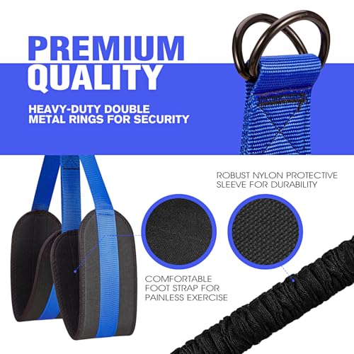 Pull Up Assistance Bands, Resistance Bands for Pull Up Bar Workout, Adjustable Heavy Duty Pull Up Assist Equipment with 4 Assistance Bands, Home Gym Fitness Exercise Strength Training - color: Blue