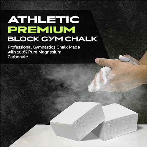 Rage Fitness Gym Chalk Block (2oz), Magnesium Carbonate Athletic Chalk Block for Excellent Grip, Gym Workout Grip Chalk, Weightlifting, Gymnastics, Rock Climbing White