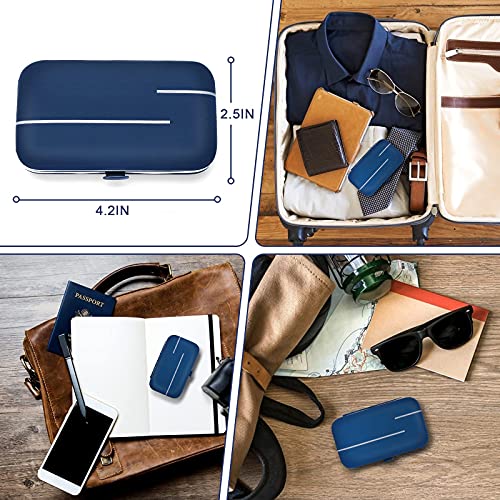 Aceoce Travel Manicure Set Pedicure Kit Nail Clippers Set Grooming Kit | Stainless Steel Nail Clippers Nail Tools with Travel Case Manicure Pedicure Set Professional Nail Care Kit Gifts for Men - color: Blue