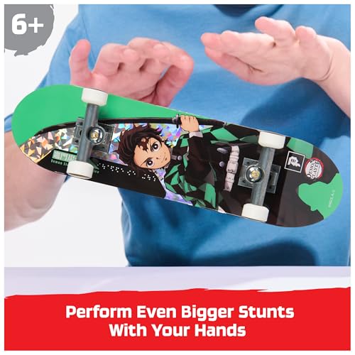 TECH DECK Primitive Demon Slayer Handboard, Mini Skateboard | 9x Larger than a Fingerboard, Hands Only, Authentic Graphics, Die-Cast Trucks, Skateboard Gifts for Kids & Collectors Ages 6+ - style: Demon Slayer