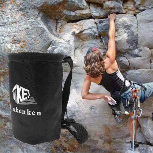 Chalk Bag for Rock Climbing High Capacity Leakproof Rock Climbing Gear | Bag High Capacity Leakproof Chalk Bag Bucket Gear Equipment Bouldering Weight-Lifting for Bouldering Rock Climbin