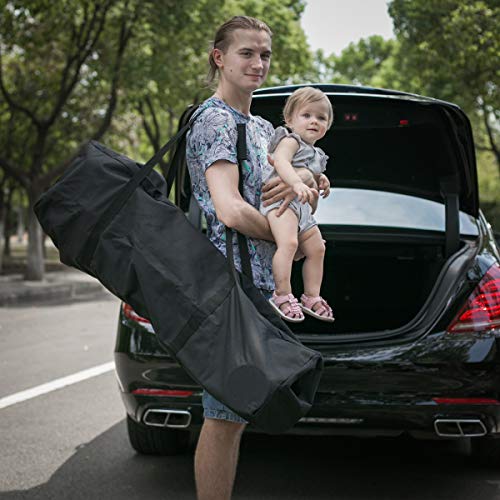 INFANZIA 45in Large Travel Duffel Bag, 600D Water Resistant Foldable, 115L | Sport Luggage Bag with Upgrade Zipper, Foldable Equipment Storage Bag, for Moving Camping Tent Tripod Fishing - size: 45x12x13 inch
