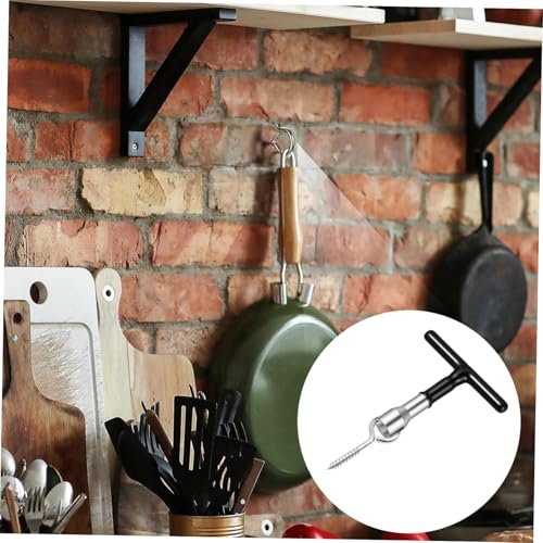 Versatile Hook Installer Tool t Handle Nut Driver for Screw-in Hooks Steel Nut Driver for Wall Decor