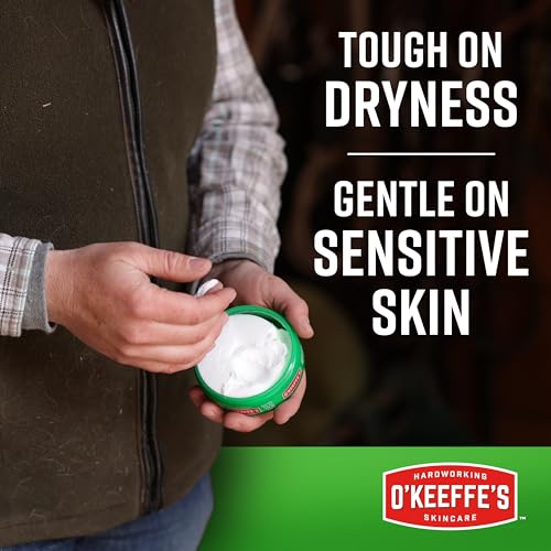 O'Keeffe's Working Hands Hand Cream, 3.4 oz Jar, 1 Pack for Extreme Dryness | Repairs Cracked, Dry Hands, Hypoallergenic, Unscented, Non-Greasy, Ideal for Repairing Skincare - size: 3.4 Ounce Jar