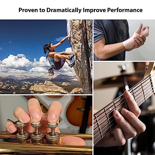 Finger Strengthener Grip, Finger Exerciser & Hand Strengthener, Workout Equipment for Musician, Rock Climbing and Therapy, Hand strengthening rehab - 2 Pack - color: Light & Medium