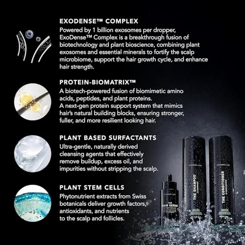 Caldera + Lab The Hair Care System | Men's 3 Piece Hair Routine | Includes shampoo, conditioner & scalp serum. Sulfate-free routine supports fuller, healthier-looking hair - size: 3-Piece Hair Care Set