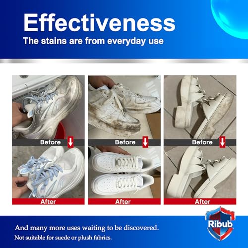Shoe Cleaning Kit & Sneaker Care Kit – Sneaker Cleaner for Mesh Shoes, Leather, Canvas, Deep Clean Shoe Cleaner with Brush for Most Sneakers