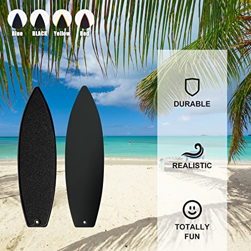 4 Pack Finger Surfboard for Car Ride - 1.4" x 4.5" Pro Air Fingerboard, Fun Keepsake Toy Gifts for Teens, Ideal Birthday & Travel Stocking St - color: Blue Black Yellow and Red