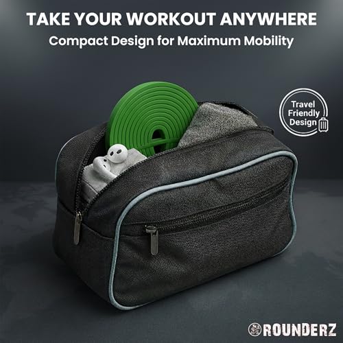 Rubberbanditz Rounded Edge Resistance Band | Compact and Light Weight Exercise Bands | Suitable for All Fitness Levels Users| Travel Friendly Resistance Bands for Working Out - color: Green