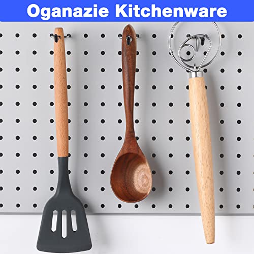 Moxweyeni 100 Pcs Pegboard Hooks Peg Board Organizer Accessories Holders Hanging Stainless Steel Display Wall Hooks for 1/8 and 1/4 Pegboard Wall for Garage Storage Tools(6 Inch) - size: 6 Inch
