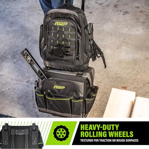 AWP Tool Bags, Premium Tool Bag, Black, Durable Tool Tote, for Professionals and Contractors - size: 14 Inch, style: Tool Bag
