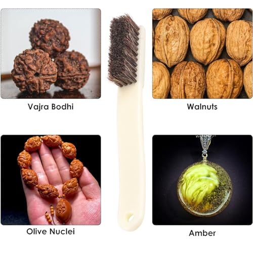 2pcs Climbing and Bouldering Brush Long Handle Firm BouClder Cleans Tool Easy Use Firm - color: Brown Large