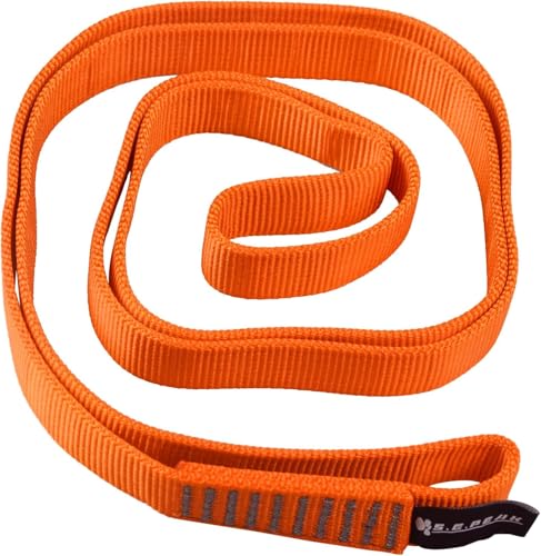 SEPEAK 25mm Nylon Tubular Webbing 1-Inch, 29kN/6520lbs, UIAA Certified Webbing Straps - color: Orange, size: 90cm / 36inch | Pack of 1