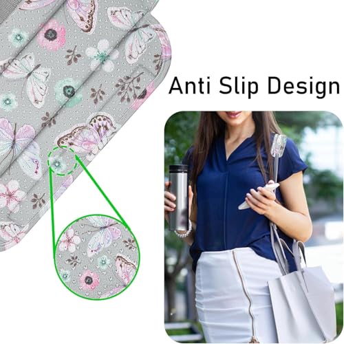 ZINZ Ultra Thick & Breathable Universal Shoulder Pad Cushion for Bag - Long & Comfort - color: Butterfly