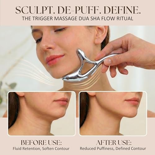 Trigger Point Massage Tool, Gua Sha Tool for Deep Tissue Massage & Fascia Release, Metal Muscle Scraper, Stainless Steel Thumb Saver, Acupressure Myofascial Release Tool, Full Body Pain Relief - color: Silver Trigger