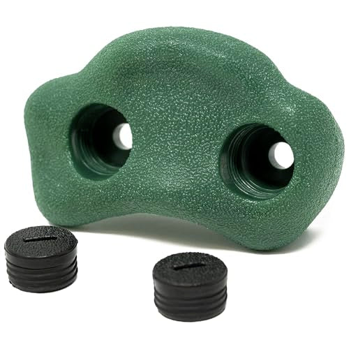 Squirrel Products Rock Climbing Holds for Kids, Deluxe Extra Large Climbing Rocks with Mounting Hardware - DIY Rock Wall Indoor & Outdoor Playground Accessories Wall Climbing Kit - Ages 3+ - style: 20 Pack with Patented Safety Plugs