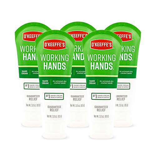 O'Keeffe's K0290004-5 Working Hands Hand Cream Tube (5 Pack), 3 oz - size: 3 Ounce (Pack of 5)
