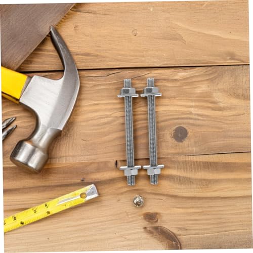 Cabilock 2 Sets Extended Bolts and Nuts Kit with Washers for Outdoor Use Precision Engineered Wall Anchors for Construction and Furniture Fixing