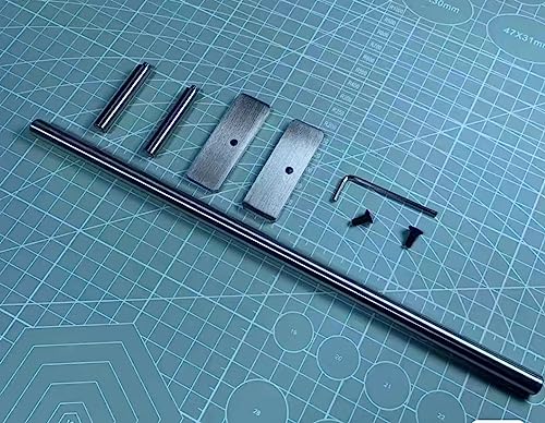 LEEFAI Fingerboard Rail Obstacles 28x5.5cm -Stainless Steel Finger Mini Skateboard Round Rail for Your Fingerboard ramps and Park