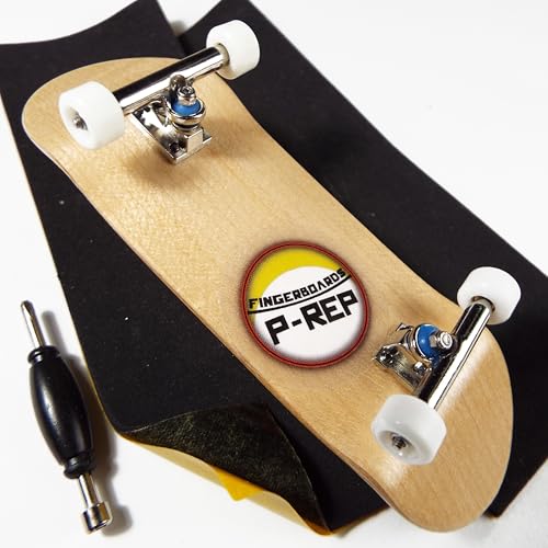 P-REP V2 Pro Performance Complete Wooden Fingerboard kit with Urethane Wheels and Bushings 32mm - Maple - color: Maple