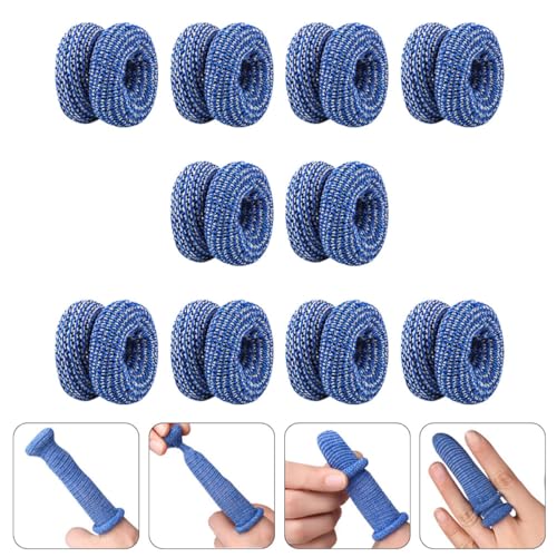 MAGICLULU 10pcs Breathable Finger Sleeves Soft Rebound Sports Finger Protectors Reusable Thumb Cot for Athletic Support and Injury Prevention