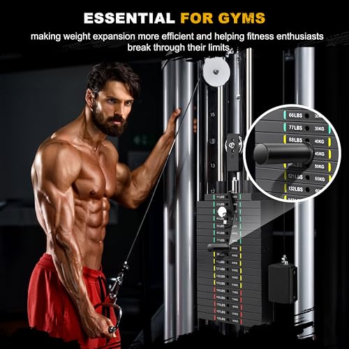 EVERYMATE Weight Stack Pin, Gym Pins for Weight Stack Machine, Weight Stack Extender Pin for Commercial Gym and Home Gym, Strength Training Equipment Attachments - color: ‎Dia:10mm Length:110mm（2 pack）