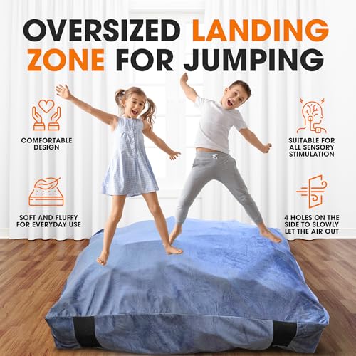 Cheer Collection Crash Pad - Crash Pads for Kids Sensory with Washable Cover - Sensory Room Must Haves - Crash Mat (3' x 4' FT) - size: 3'x 4' Feet