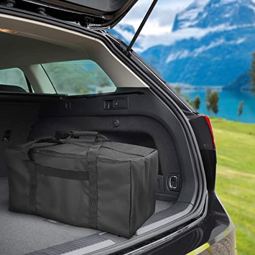 COOLBEBE 24x12x12 Inch Travel Duffle Bag, 53L Mid-Size Weekender, Black | Water Resistant for Overnight Trips, Camping, and Sports Gear Hauling - size: 24” x 12” x 12”