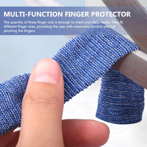 MAGICLULU 10pcs Breathable Finger Sleeves Soft Rebound Sports Finger Protectors Reusable Thumb Cot for Athletic Support and Injury Prevention