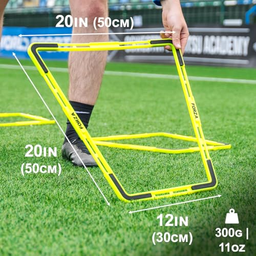 FORZA Trapezoid Training Rings | Set of 10 Agility Rings for Speed, Agility and Coordination Training | Multi-Sport Indoor and Outdoor Use