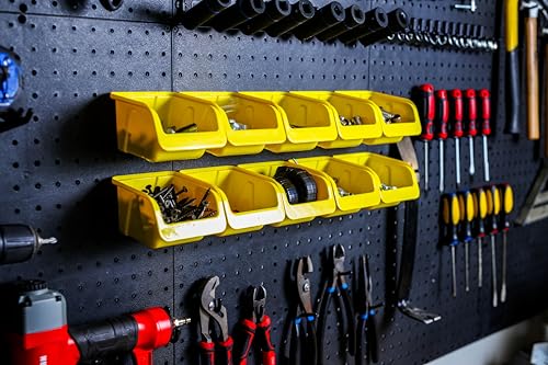 WallPeg 24" x 48" Pegboard Wall Organizer - Kit (PK-312-B) Peg Board Organizer Accessories for Garage pegboard Storage, Tool & Craft Organization with Pegboard. Hooks, and Peg Board Bins