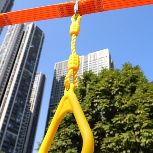 Climbing Gymnastic Rings for Kids - Strong Obstacle Course Ninja Ring Monkey Bars for Outdoor Backyard Play Sets, Swing Set - color: Ninja Rings