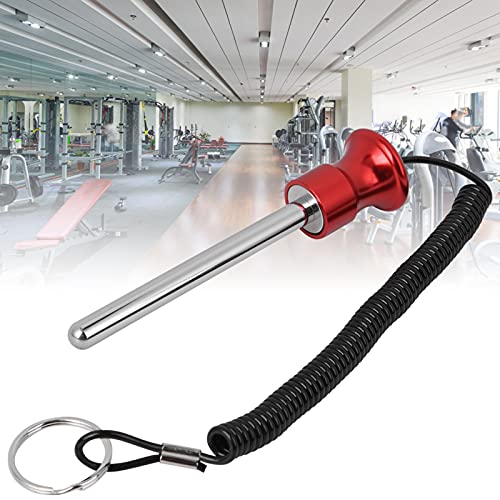 Weight Stack Pin, Universal Weight Stack Set Pins Gym Loading Pin Heavy Duty Pin Insert with Pull Rope Strength Training Equipment for Commercial Gym or Home Gym