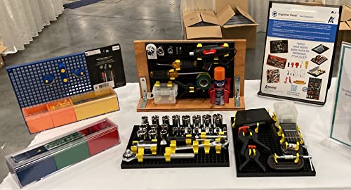 Adjustable Holder - Accessory for Organizer Genie Pegboards to Securely Hold Tools of Any Shape, Size or Contour - style: Adjustable Holder (1 set)