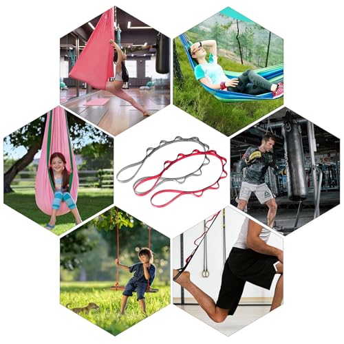 2pcs Daisy Chains, Adjustable Nylon Strap - color: Gray