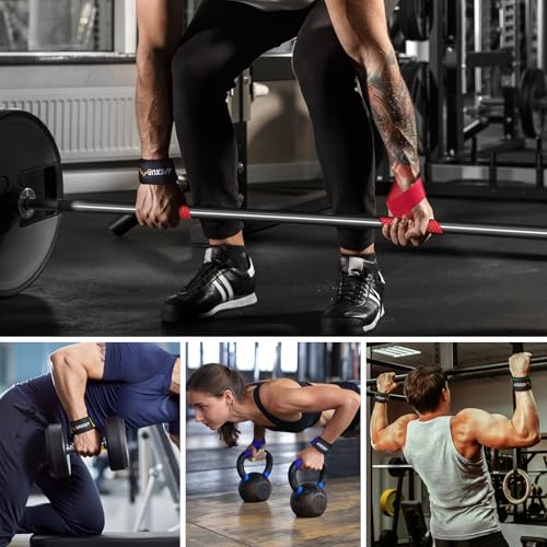 Weight Lifting Straps for Weightlifting, Lifting Wrist Straps Gym, Deadlift Strap, Anti Slip Silicone Weightlifting Strap Men Women Powerlifting, Strength Training - color: Pink, size: 1 Pair