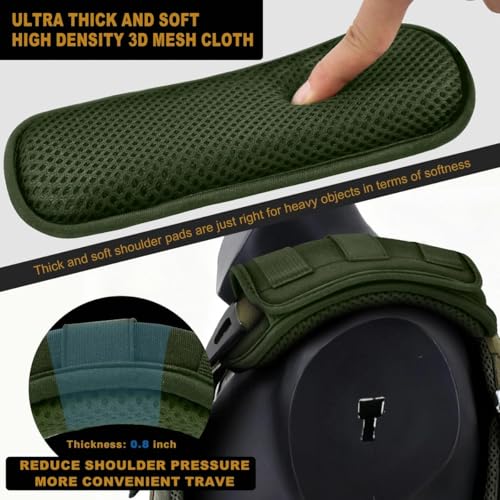 ZINMARK Tactical Shoulder Pad with Ultra-Thick Cushion for Vest Shoulder Straps and Backpacks, Comfort and Breathable,Army Green - color: Army Green