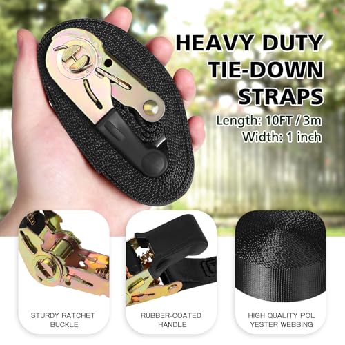 TOPNEW 12PCS Ninja Tree Climbing Holds and 6 Sturdy Ratchet Straps for Kids Tree Climbing, Large Climbing Rocks for Outdoor Ninja Warrior Obstacle Course Training - style: 12 Black Climbing Holds
