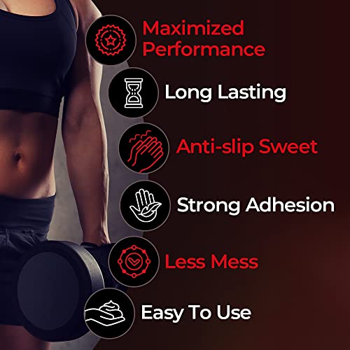 GRIPT Liquid Chalk Hand Grip Gym Pole Dance Weightlifting Rock Climbing Bouldering Gymnastics Crossfit Mess Less Sweat Resistant Long Lasting Professional Gel Chalk 100ml - color: Hand Chalk - Gym, Rock climbing, Crossfit