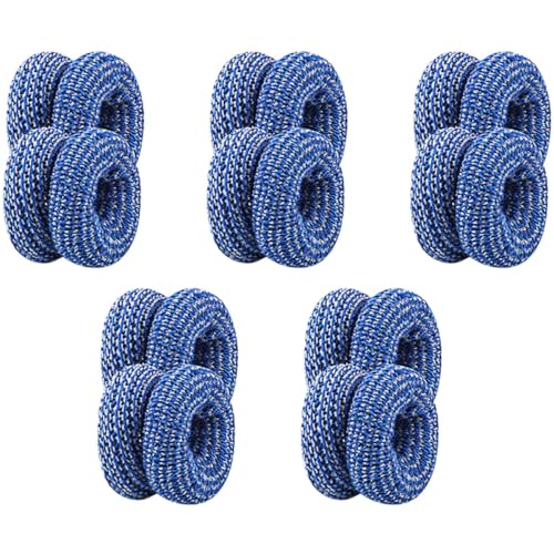 Cabilock 10pcs Blue Breathable Sports Finger Sleeves Soft Elastic Finger Protectors Support Bandages for Outdoor Recreation and Injury Prevention