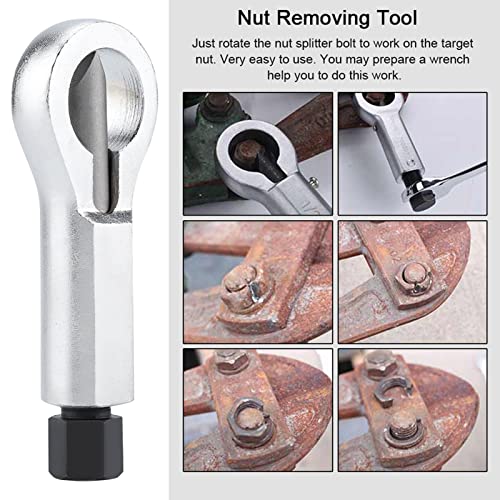Nut Remover Tools, Nut Splitter Made of Steel, Nut Removing Splitting Tool For Safely Remove Corroded or Damaged Nuts without Damaging the Bolts (Buy No. 2 alone)
