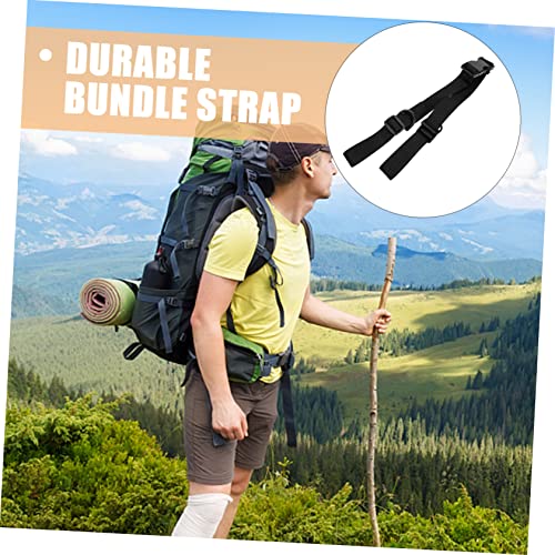 TOYANDONA 2Pcs Adjustable Webbing Cargo Straps with Quick Release Buckle Sturdy Fixed Rope for Securing Tents Yoga Mats and Backpacks for Outdoor and Travel Use