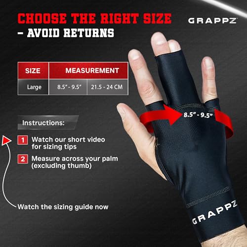 Grappz Middle Finger Brace Compression Gloves, Splint Alternative, Unisex L | Athletic Buddy Tape, Finger Sleeve & Brace, Arthritis Pain Relief & Joint Stabilizer for All Sports - size: Large, style: Middle Finger