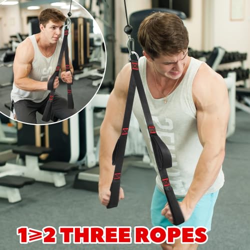 Fitness LAT and Lift Pulley System, Upgraded Weight Cable Pulley LAT Pull Down Machine Attachments Home Gym Training Equipment for Biceps Curl Triceps Forearm - color: Black-LLD