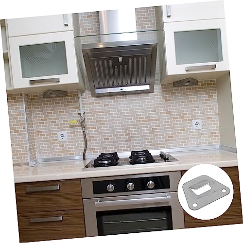 Housoutil 10-Pack Stainless Steel Range Hood Hanging Plate Kitchenware Rack Easy Install Accessories